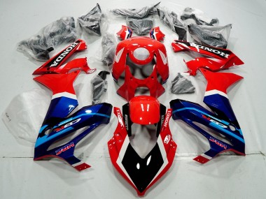 2021-2023 Honda CBR650R Motorcycle Fairings - Red Blue HRC Canada