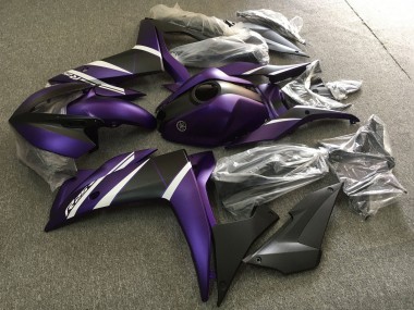 2015-2018 Yamaha YZF R3/R25 Motorcycle Fairings - White Purple Matte Black Canada