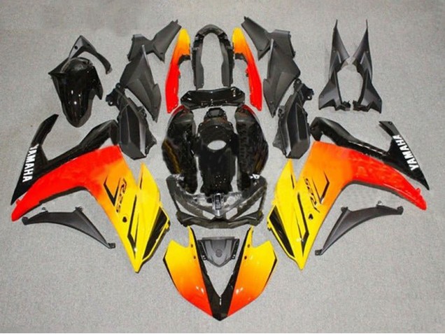 2015-2018 Yamaha YZF R3/R25 Motorcycle Fairings - Yellow Red Black Canada
