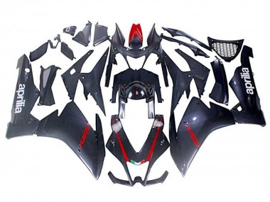 2009-2015 Aprilia RSV4 1000 Motorcycle Fairings - Black Faux Carbon Fiber Red Canada