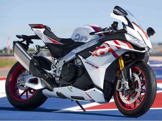 2021-2024 Aprilia RSV4 1100 Motorcycle Fairings - White Red Blue Canada