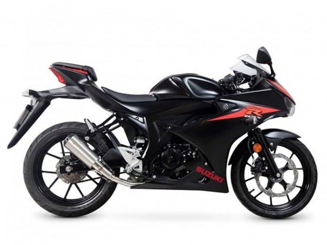 2017-2025 Suzuki GSXR125 Motorcycle Fairings - Black Red Stripe Canada