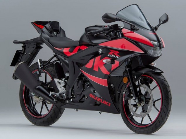 2017-2025 Suzuki GSXR125 Motorcycle Fairings - Black Red Canada