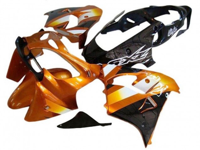 2002-2003 Kawasaki ZX9R Motorcycle Fairings - Orange Black White Canada