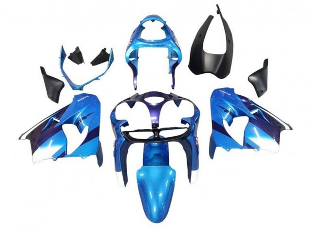 2002-2003 Kawasaki ZX9R Motorcycle Fairings - Blue White Black Canada