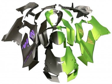 2021-2025 Kawasaki ZX10R Motorcycle Fairings - Matte Black Matte Green Split Canada