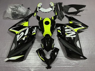 2013-2024 Kawasaki EX300 Motorcycle Fairings - Glossy Black Neon Yellow White Canada