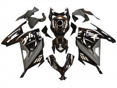 2013-2024 Kawasaki EX300 Motorcycle Fairings - Glossy Black Matte Black White Canada