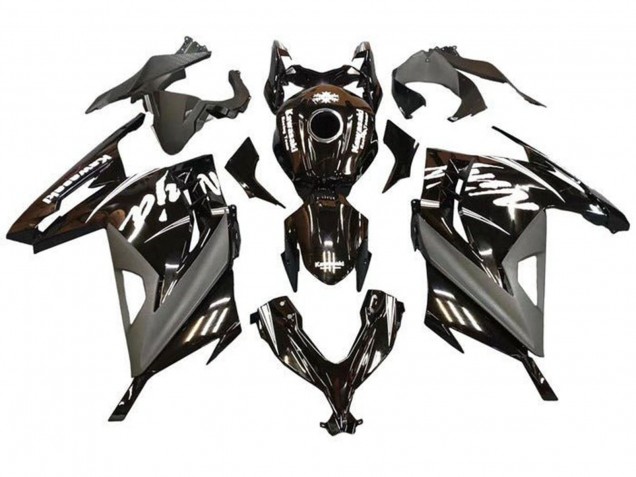 2013-2024 Kawasaki EX300 Motorcycle Fairings - Glossy Black Matte Black White Canada