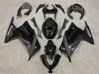 2013-2024 Kawasaki EX300 Motorcycle Fairings - Glossy Black Matte Black Canada