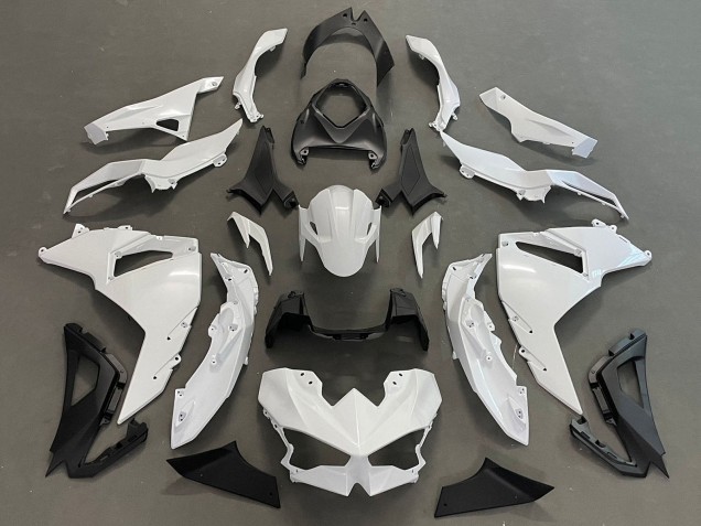2024-2026 Kawasaki Ninja 500 EX500R Motorcycle Fairings - White Black Canada