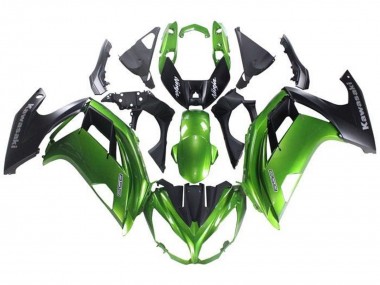 2012-2016 Kawasaki Ninja 650 EX650 Motorcycle Fairing - Green Matte Black Canada