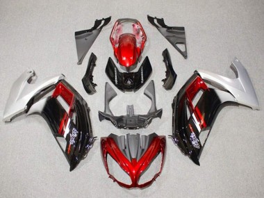 2012-2016 Kawasaki Ninja 650 EX650 Motorcycle Fairings - Silver Red Glossy Black Canada