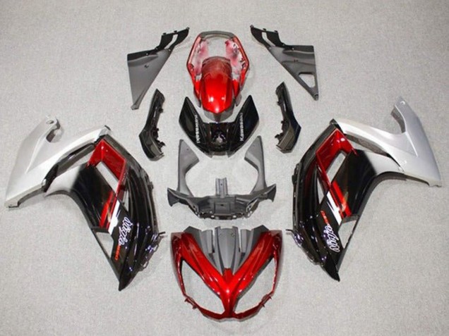 2012-2016 Kawasaki Ninja 650 EX650 Motorcycle Fairings - Silver Red Glossy Black Canada