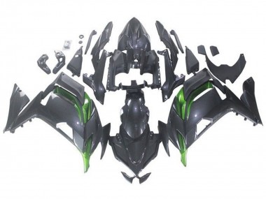 2020-2025 Kawasaki Ninja 650 EX650 Motorcycle Fairings - Faux Carbon Fiber Green Canada