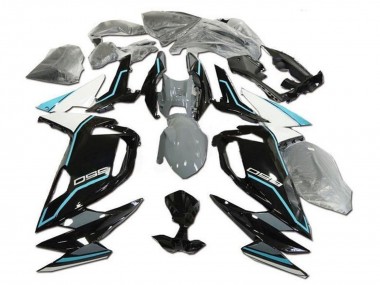 2020-2025 Kawasaki Ninja 650 EX650 Motorcycle Fairings - White Blue Glossy Black Canada