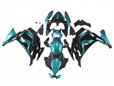 2020-2025 Kawasaki Ninja 650 EX650 Motorcycle Fairings - Teal Blue Black Canada