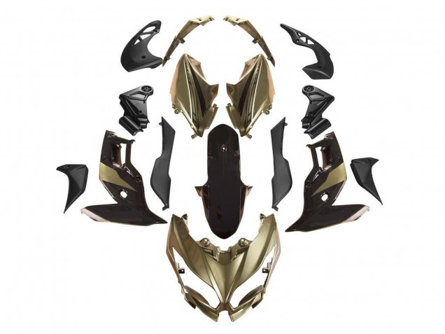 2015-2021 Kawasaki Versys 650 Motorcycle Fairings - Gold Black Canada