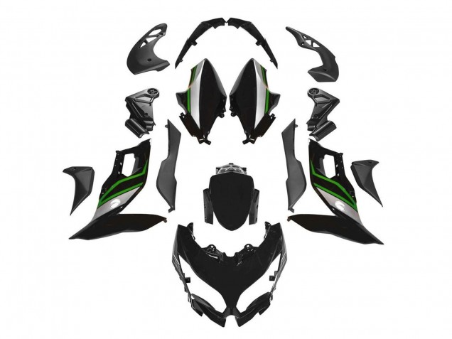 2015-2021 Kawasaki Versys 650 Motorcycle Fairings - Black Green Silver Canada