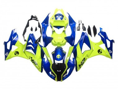 2009-2014 BMW S1000RR Motorcycle Fairings - Blue Yellow HP Canada