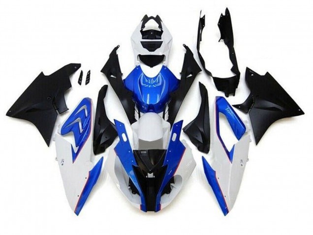 2015-2016 BMW S1000RR Motorcycle Fairings - White Blue Matte Black Canada