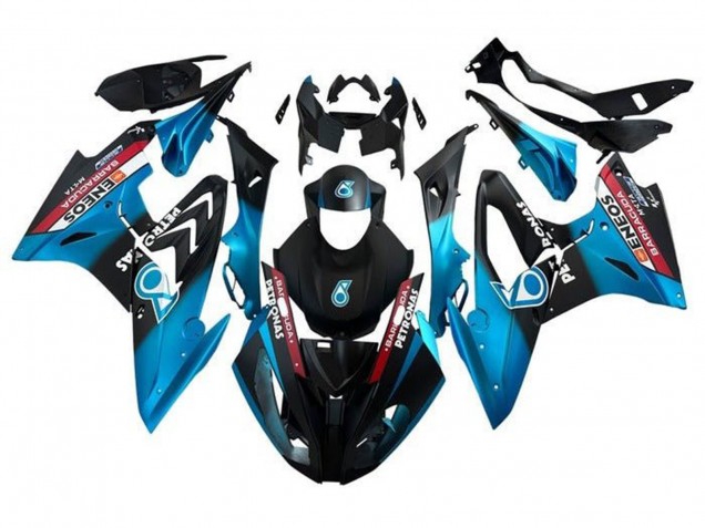 2015-2016 BMW S1000RR Motorcycle Fairings - Blue Red Black Petronas Canada