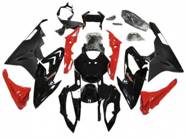 2015-2016 BMW S1000RR Motorcycle Fairings - Glossy Black Matte Black Red Canada
