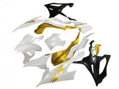 2019-2022 BMW S1000RR Motorcycle Fairings - White Gold Matte Black Canada