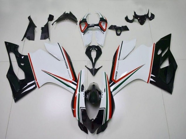 2011-2014 Ducati Panigale 1199 Motorcycle Fairings - White Red Green Glossy Black Canada