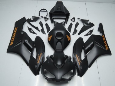 2004-2005 Honda CBR1000RR Motorcycle Fairings - Matte Black Orange Decals Canada