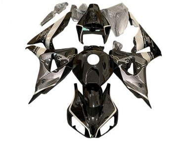2006-2007 Honda CBR1000RR Motorcycle Fairings - Grey Glossy Black Bull Canada