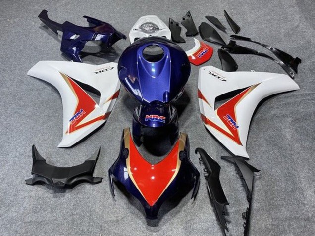 2008-2011 Honda CBR1000RR Motorcycle Fairings - White Red Dark Blue Gold HRC Canada