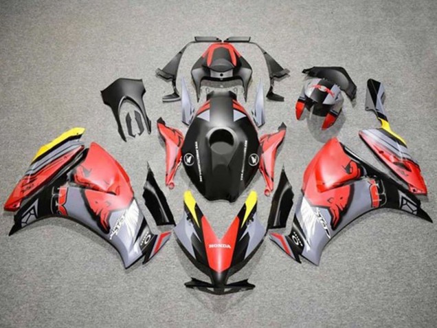 2012-2016 Honda CBR1000RR Motorcycle Fairings - Red Yellow Grey Matte Black Red Bull Canada