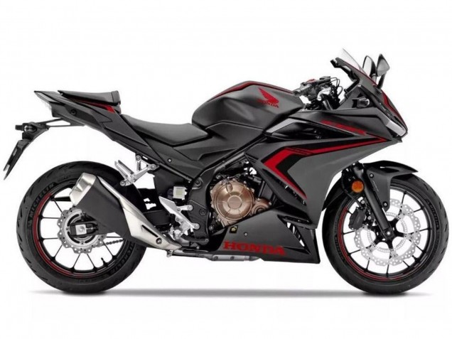 2019-2021 Honda CBR500R Motorcycle Fairings - Matte Black Red Black Canada