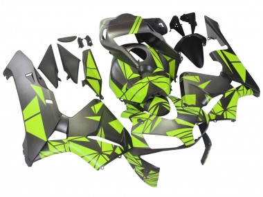 2003-2004 Honda CBR600RR Motorcycle Fairings - Neon Yellow Matte Grey Canada