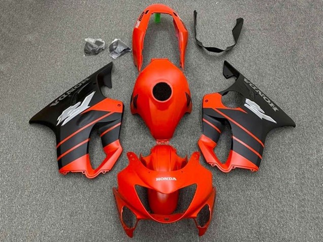 2004-2007 Honda CBR600 F4i Motorcycle Fairings - Red Matte Black Canada