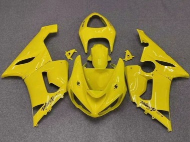 2005-2006 Kawasaki ZX6R Motorcycle Fairings - Yellow Canada