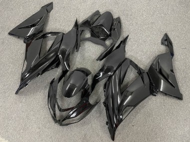 2013-2018 Kawasaki ZX6R Bike Fairings - Glossy Black Matte Black Canada