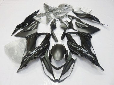 2013-2018 Kawasaki ZX6R Motorcycle Fairings - Glossy Black Matte Black Canada