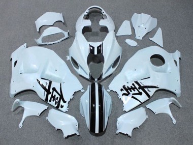 1996-2007 Suzuki GSXR 1300 Hayabusa Motorcycle Fairings - White Black Stripe Canada