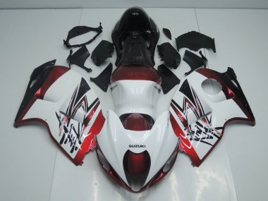 1996-2007 Suzuki GSXR 1300 Hayabusa Motorcycle Fairings - White Candy Red Black Canada