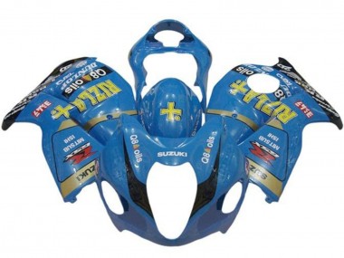 1996-2007 Suzuki GSXR 1300 Hayabusa Motorcycle Fairings - Blue Gold Black Rizla Canada