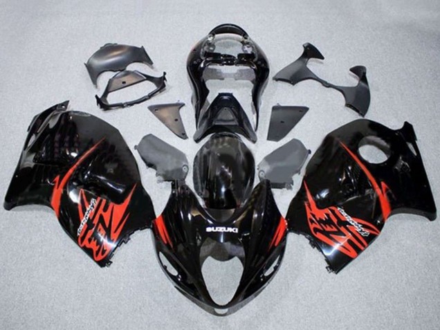 1996-2007 Suzuki GSXR 1300 Hayabusa Motorcycle Fairings - Glossy Black Red Canada