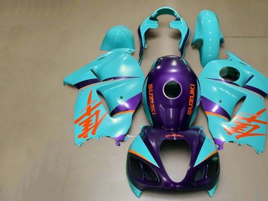 1996-2007 Suzuki GSXR 1300 Hayabusa Motorcycle Fairings - Matte Purple Orange Blue Canada