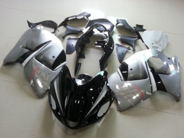1996-2007 Suzuki GSXR 1300 Hayabusa Motorcycle Fairings - Glossy Black Silver Chrome Canada