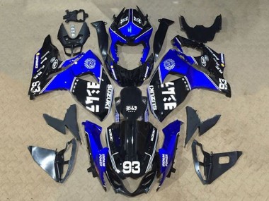 2009-2016 Suzuki GSXR 1000 Motorcycle Fairings - Black Blue White 93 Canada