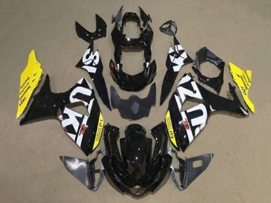 2009-2016 Suzuki GSXR 1000 Motorcycle Fairings - Black White Yellow Canada