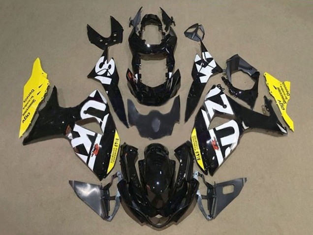 2009-2016 Suzuki GSXR 1000 Motorcycle Fairings - Black White Yellow Canada