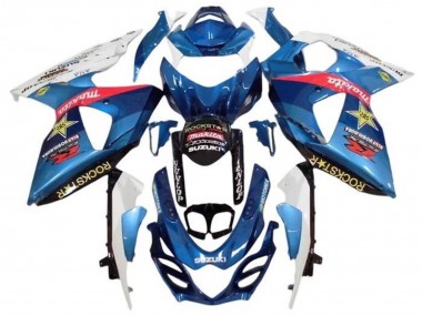 2009-2016 Suzuki GSXR 1000 Motorcycle Fairings - White Light Blue Red Yellow Rockstar Canada