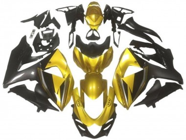 2009-2016 Suzuki GSXR 1000 Motorcycle Fairings - Gold Black Dark Grey Canada